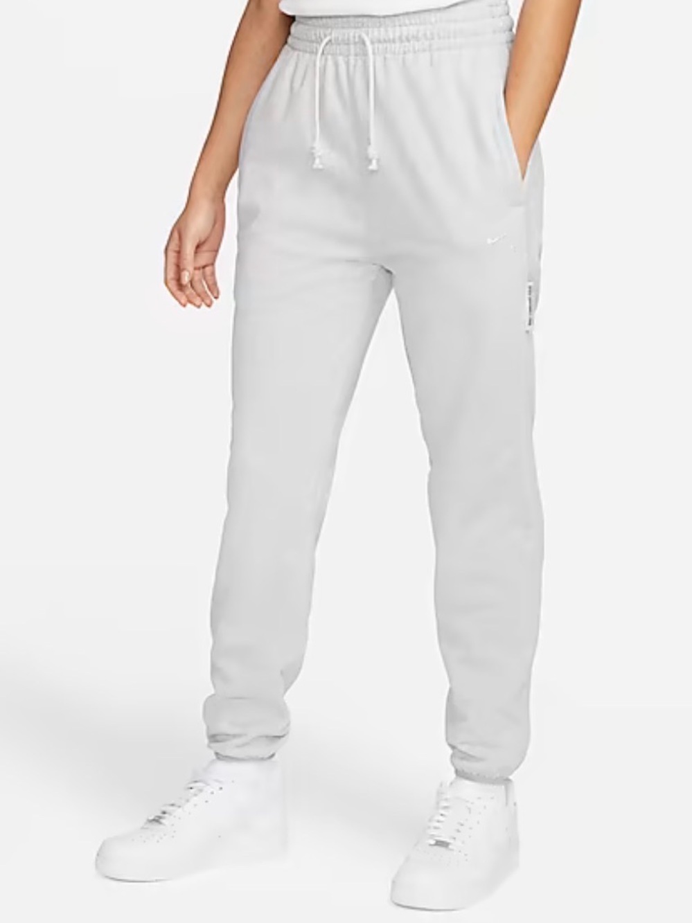 Nike Women’s Swoosh Fly Standard Fit Basketball Pant - Light Grey